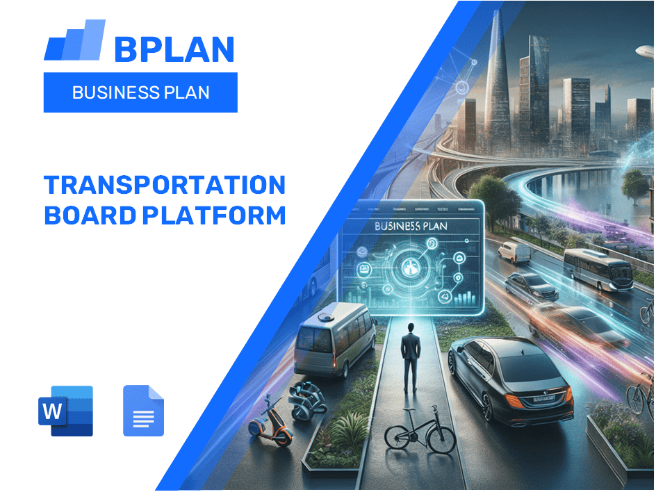 Transportation Board Platform Business Plan