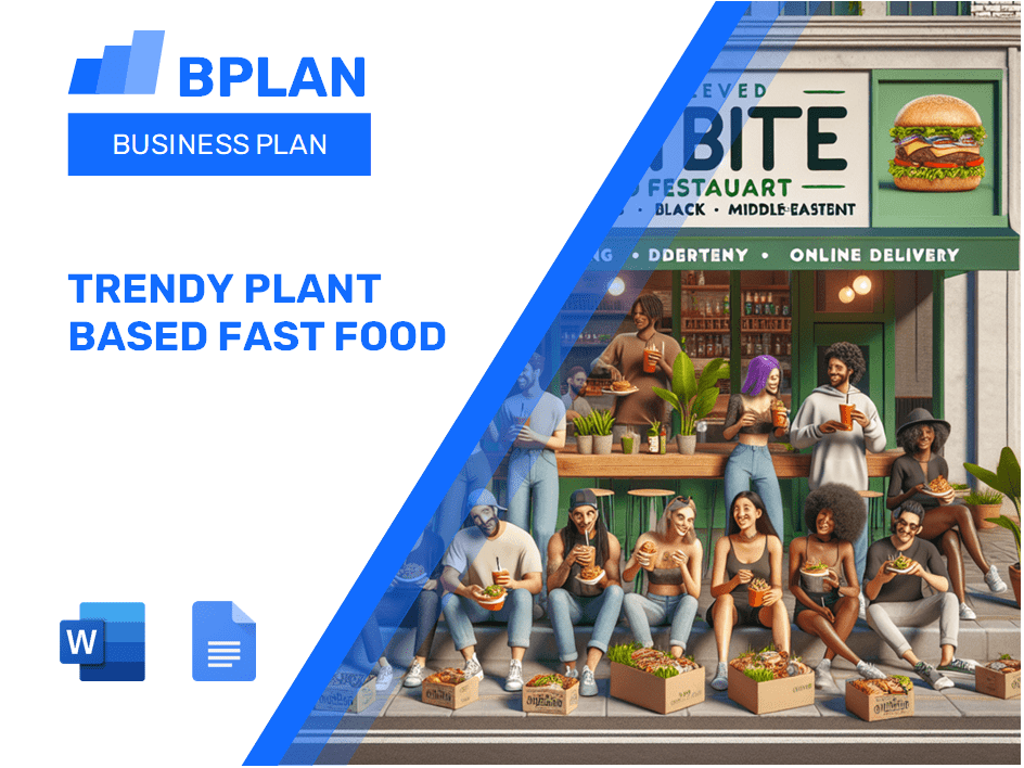 Trendy Plant Based Fast Food Business Plan