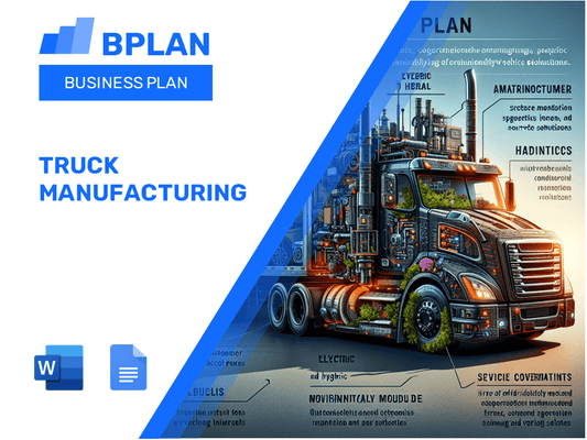 Truck Manufacturing Business Plan