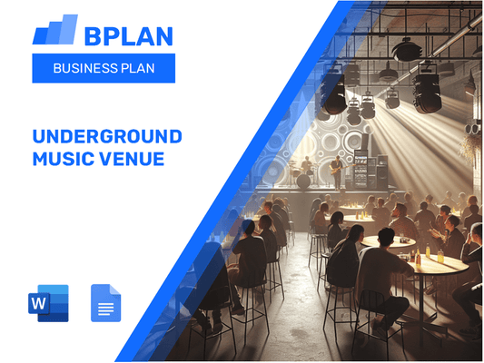 Underground Music Venue Business Plan