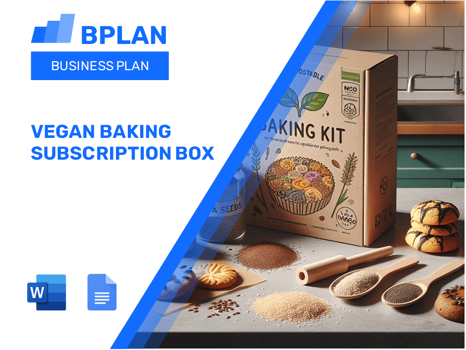 Vegan Baking Subscription Box Business Plan