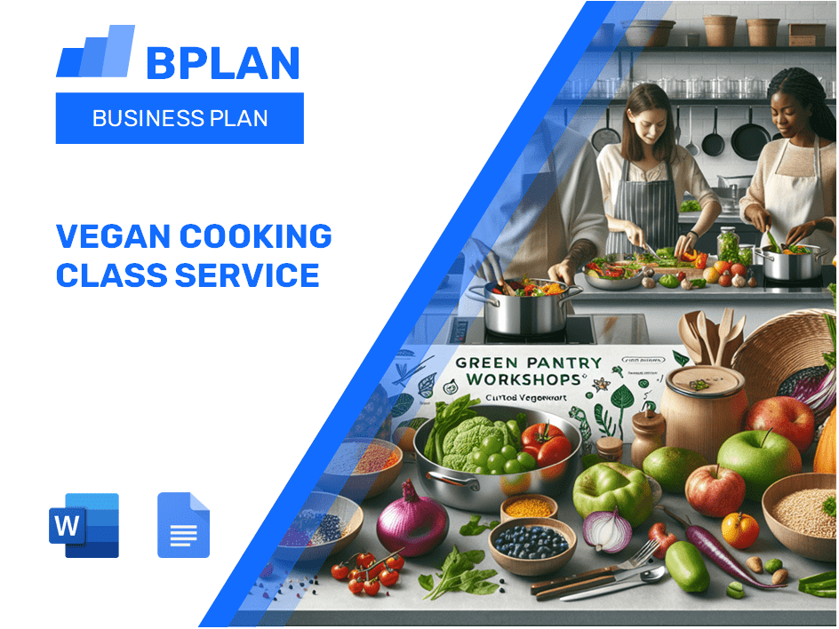 Vegan Cooking Class Business Plan Template
