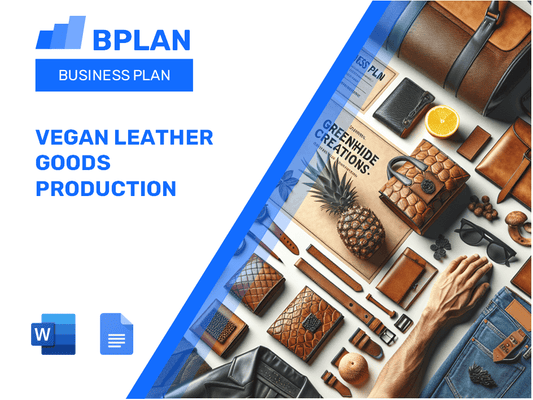 Vegan Leather Goods Production Business Plan