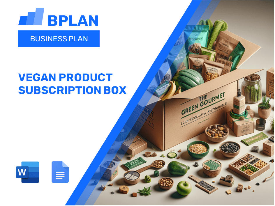 Vegan Product Subscription Box Business Plan