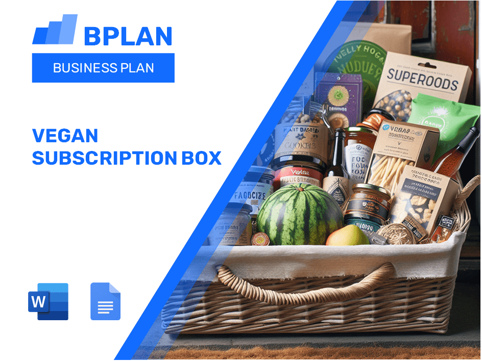 Vegan Subscription Box Business Plan