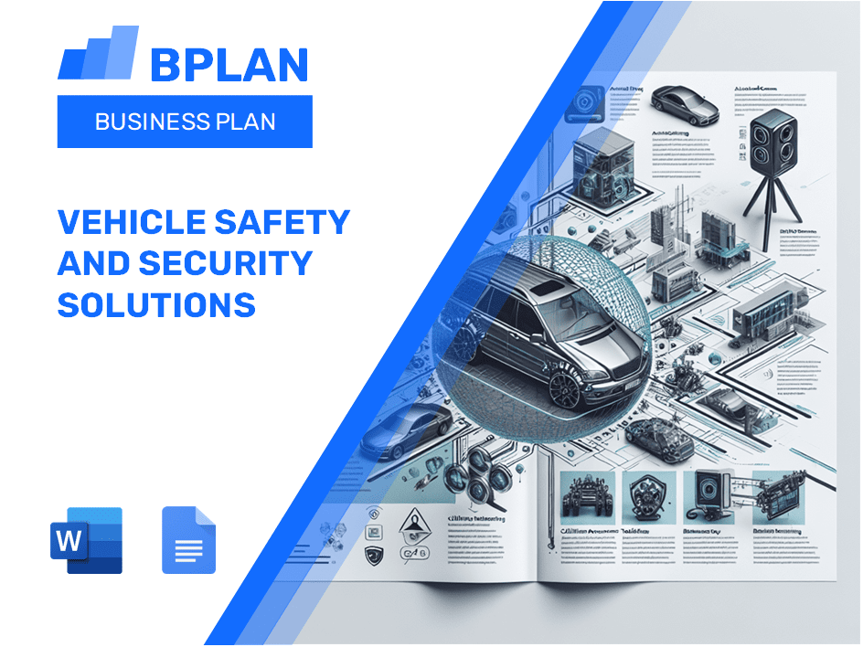 Vehicle Safety and Security Solutions Business Plan