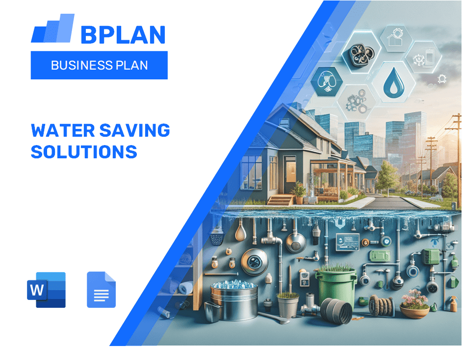 Water Saving Solutions Business Plan