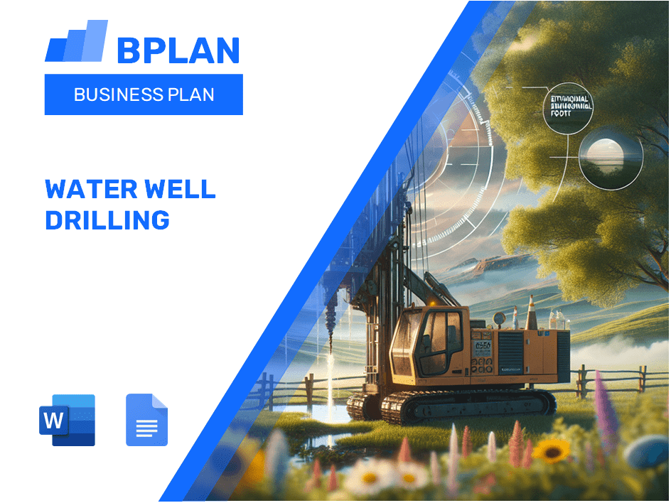 Water Well Drilling Business Plan