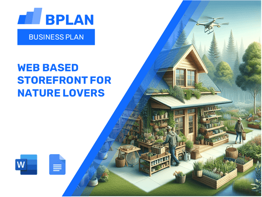 Web Based Storefront For Nature Lovers Business Plan