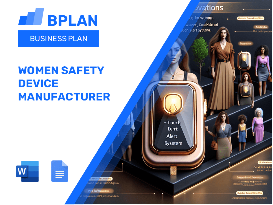 Women Safety Device Manufacturer Business Plan