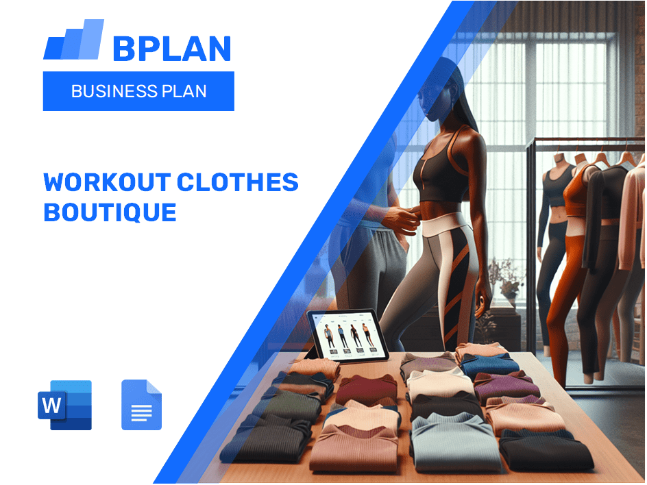 Workout Clothes Boutique Business Plan