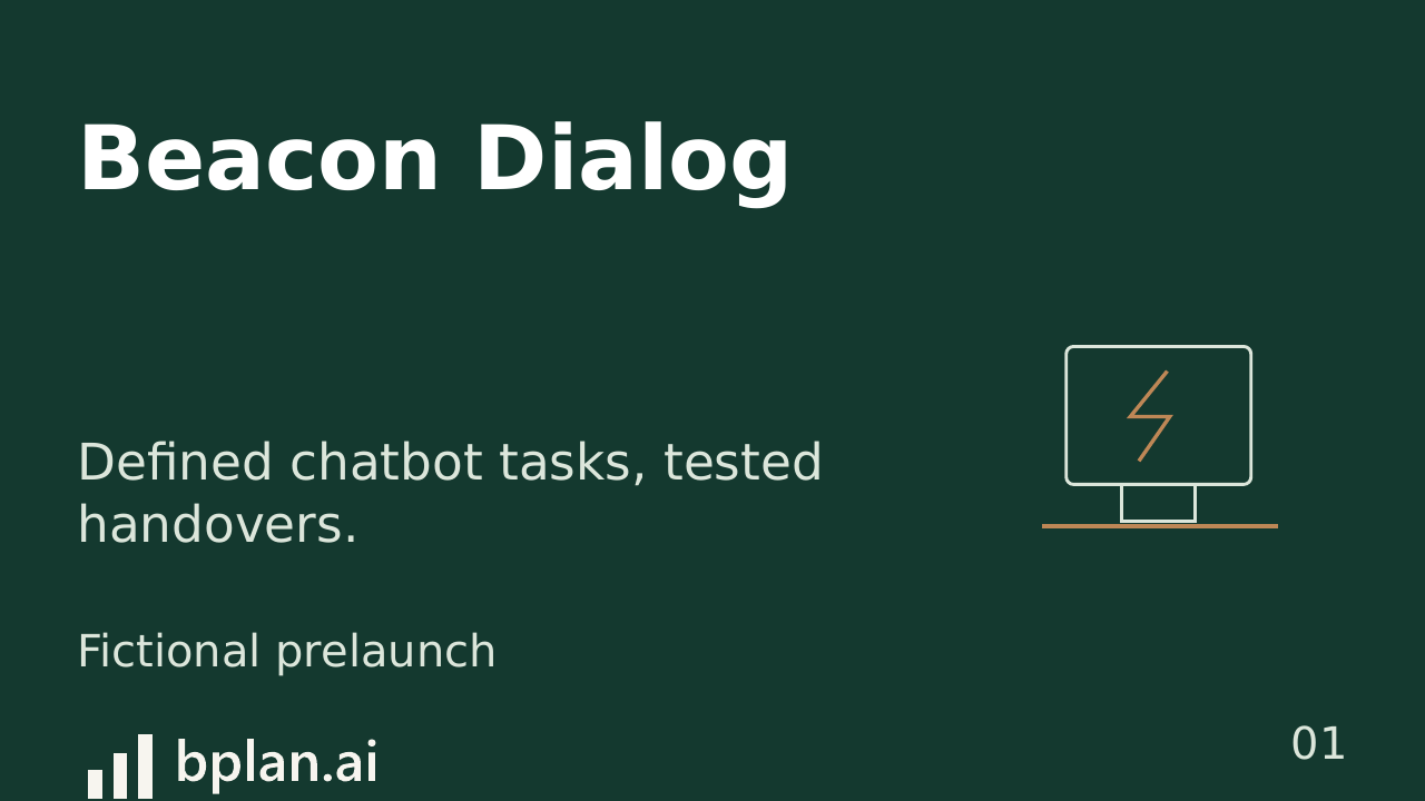 Actual Beacon Dialog pitch title