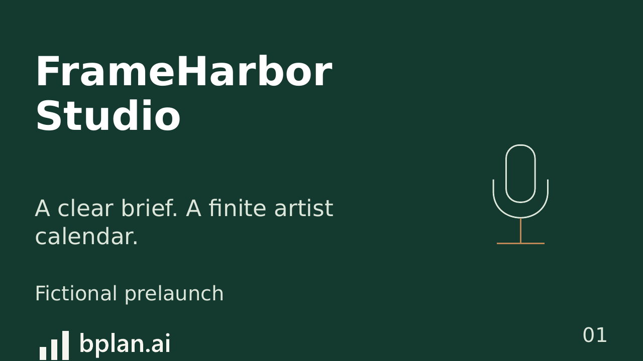 Actual FrameHarbor Studio pitch title