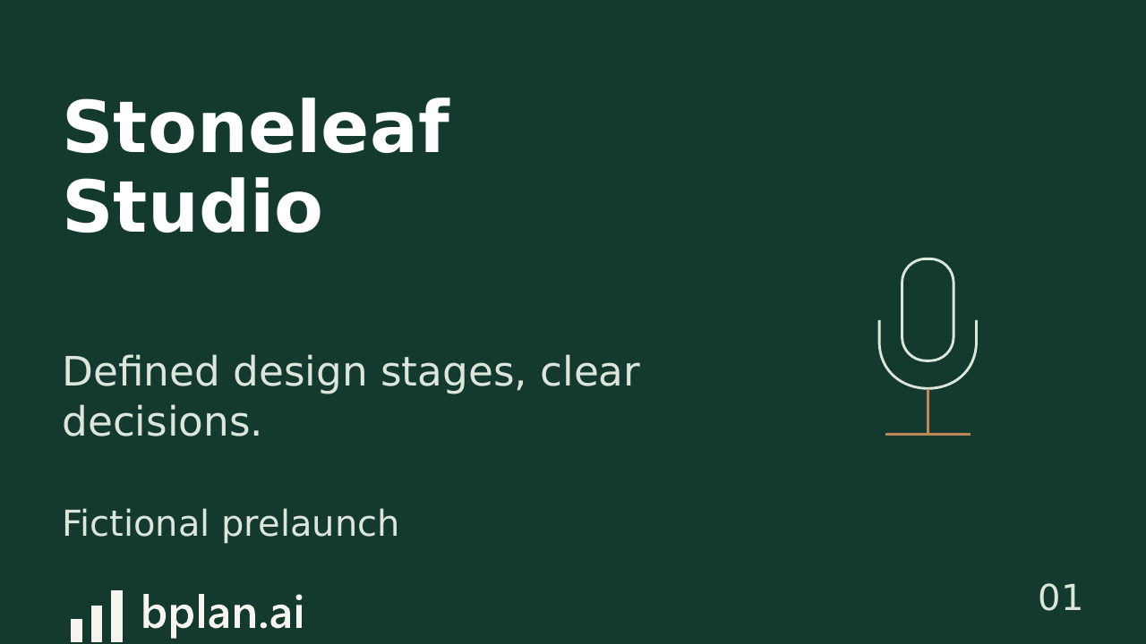 Actual Stoneleaf Studio pitch title