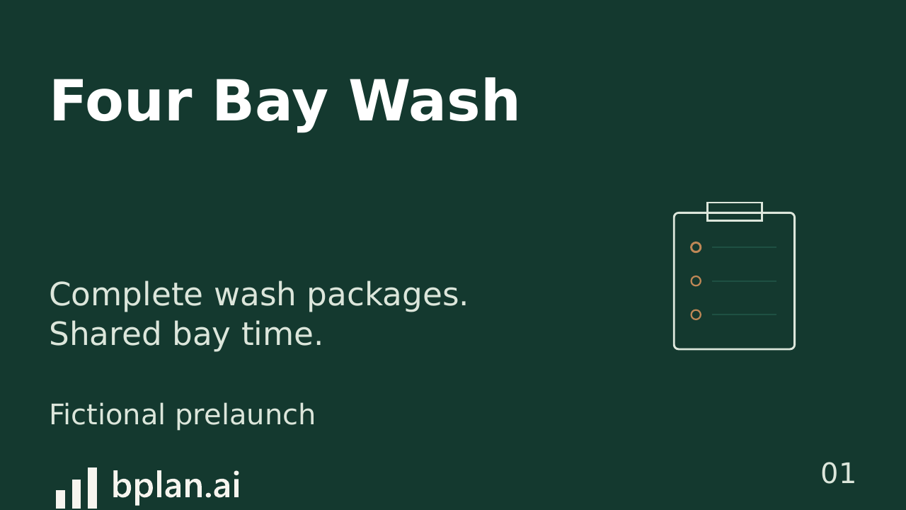 Actual Four Bay Wash pitch title