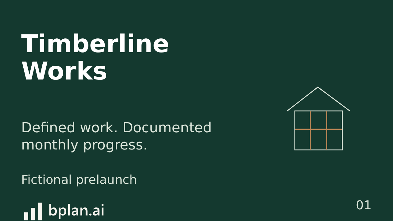 Actual Timberline Works pitch title