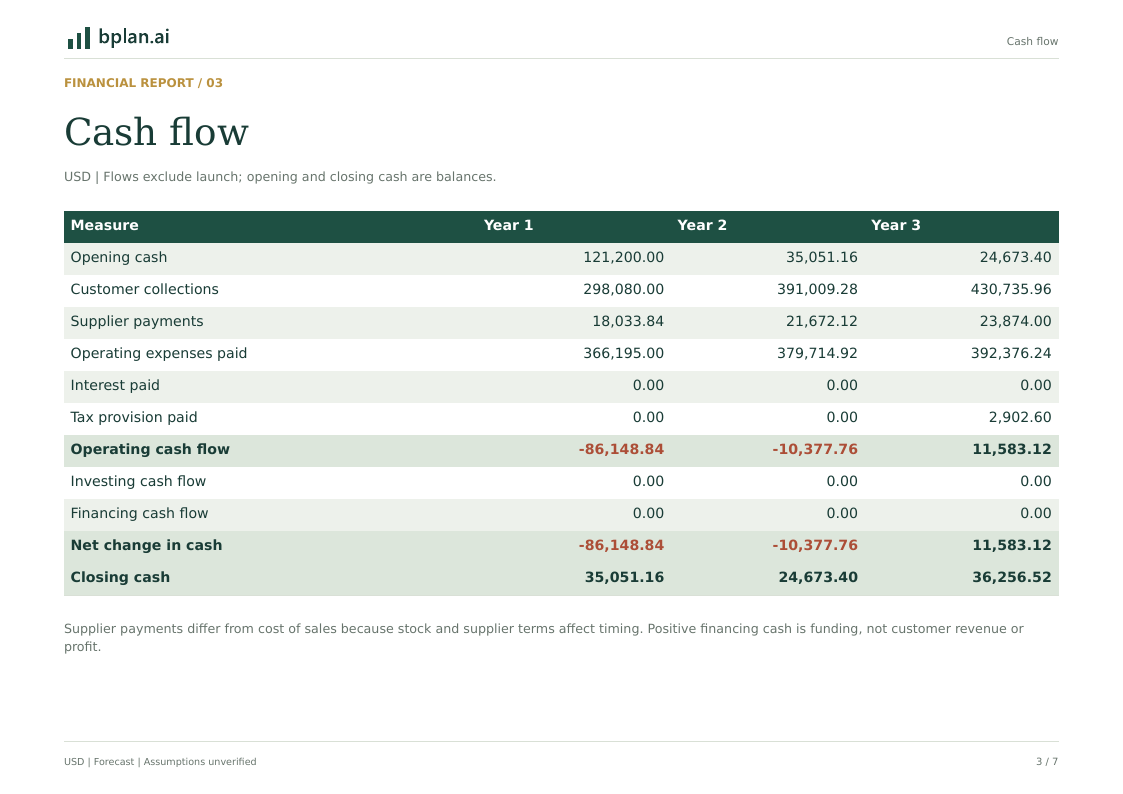 Actual PDF page: Annual cash flow