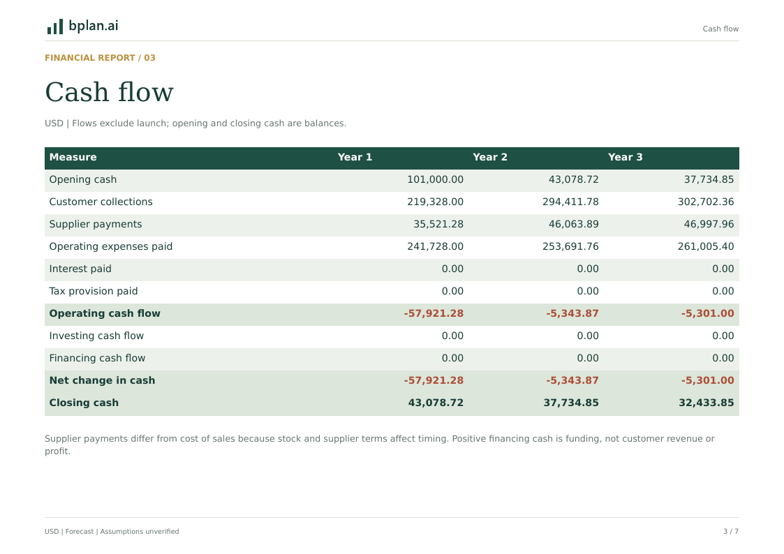 Actual PDF page: Annual cash flow