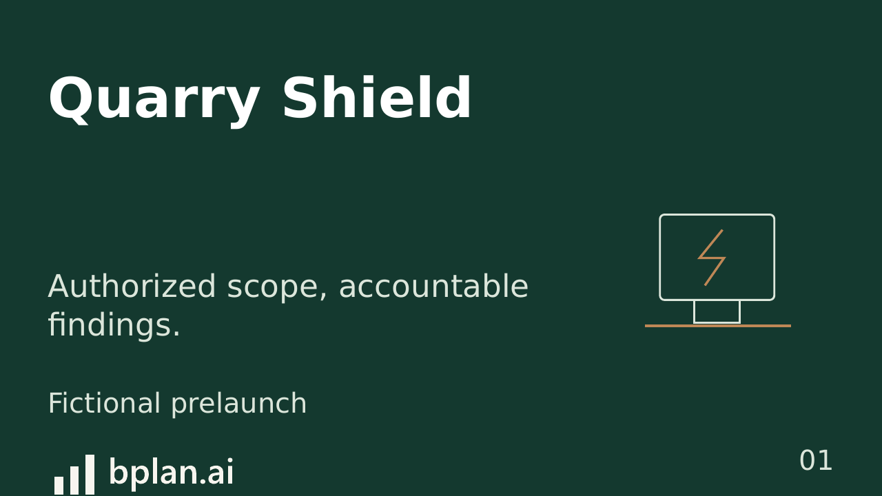 Actual Quarry Shield pitch title
