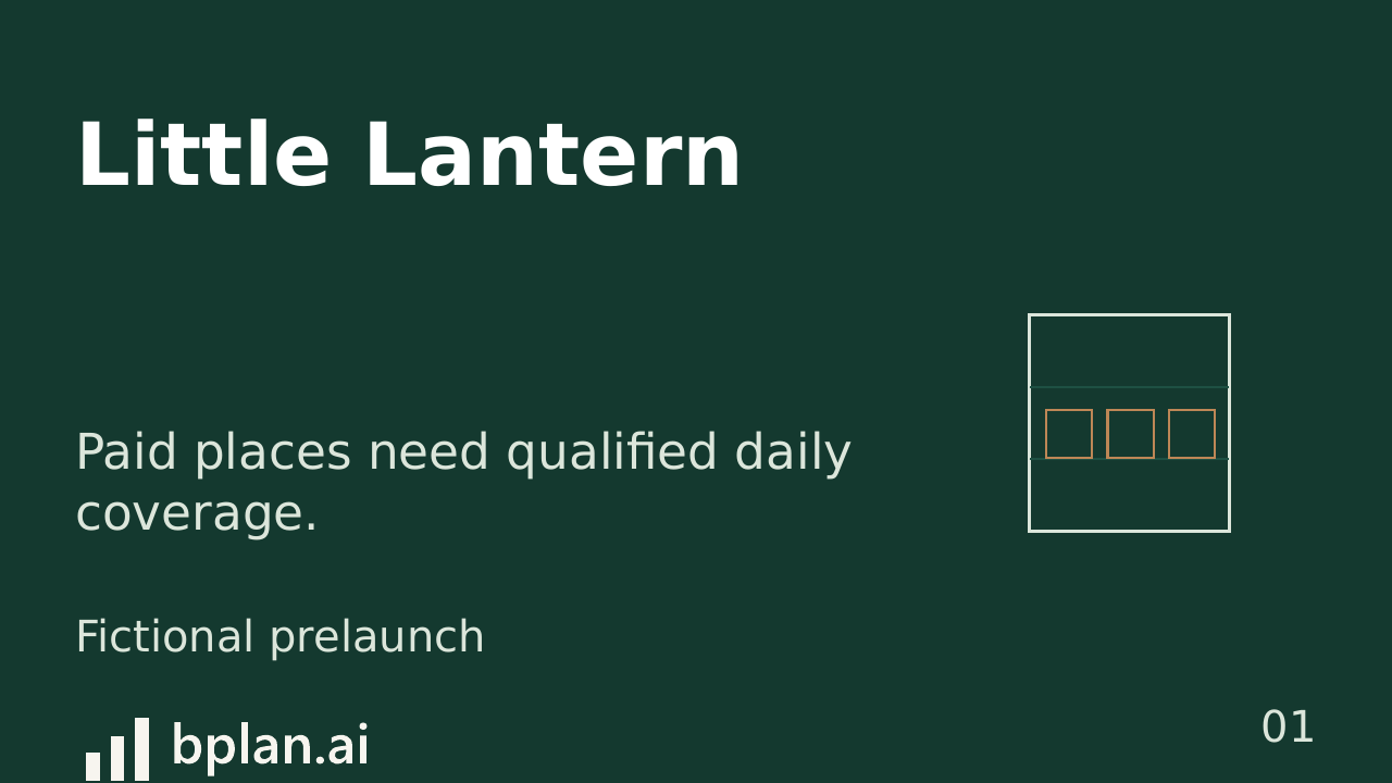 Actual Little Lantern pitch title