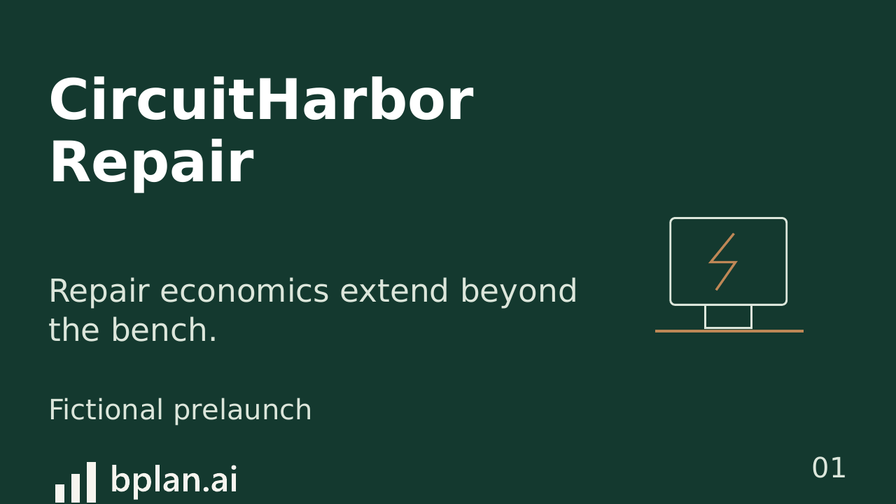 Actual CircuitHarbor Repair pitch title