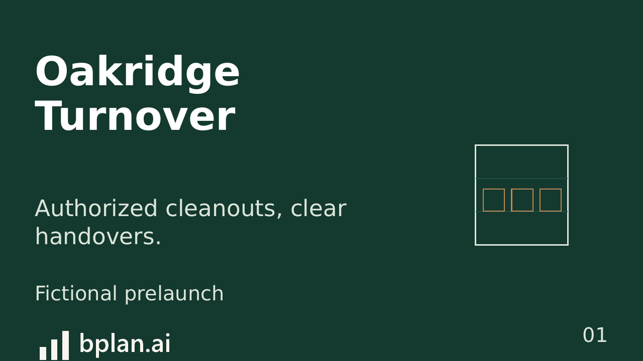 Actual Oakridge Turnover pitch title