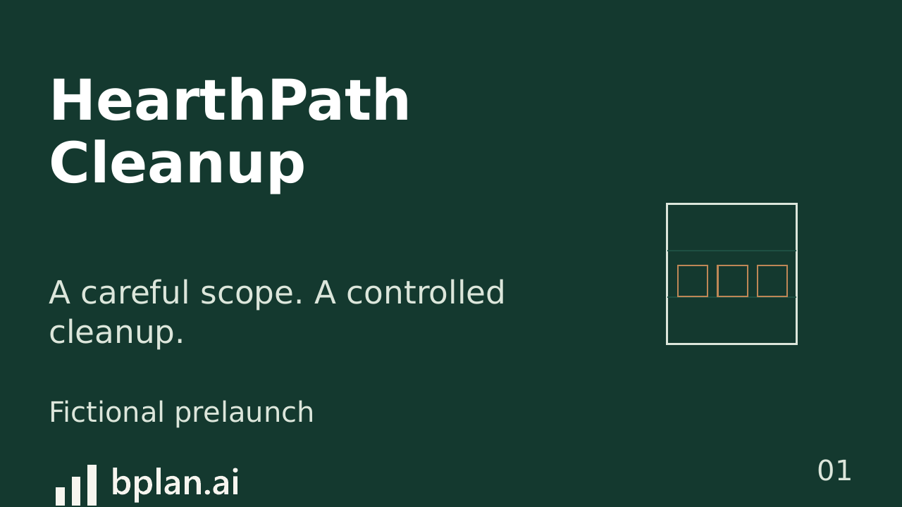 Actual HearthPath Cleanup pitch title