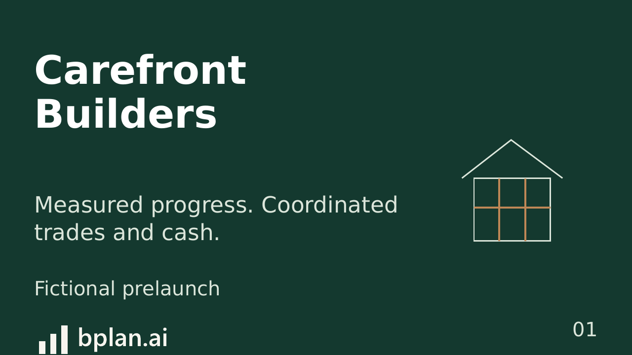 Actual Carefront Builders pitch title