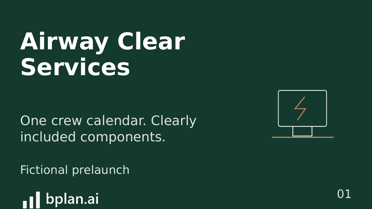 Actual Airway Clear Services pitch title