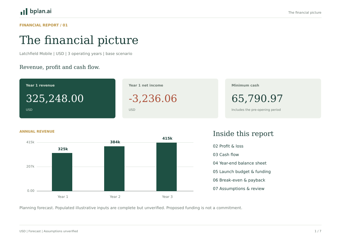 Actual PDF page: Financial overview