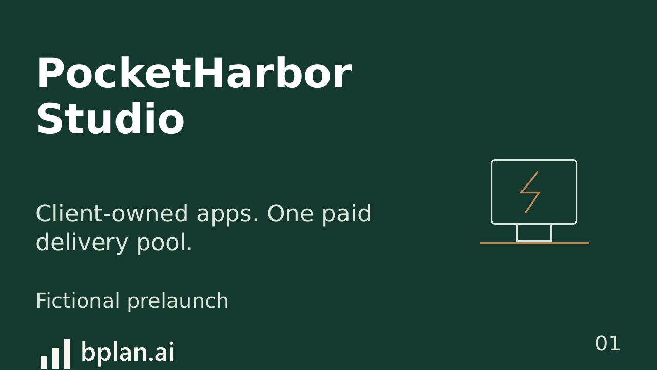 Actual PocketHarbor Studio pitch title