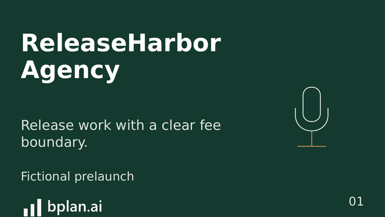 Actual ReleaseHarbor Agency pitch title