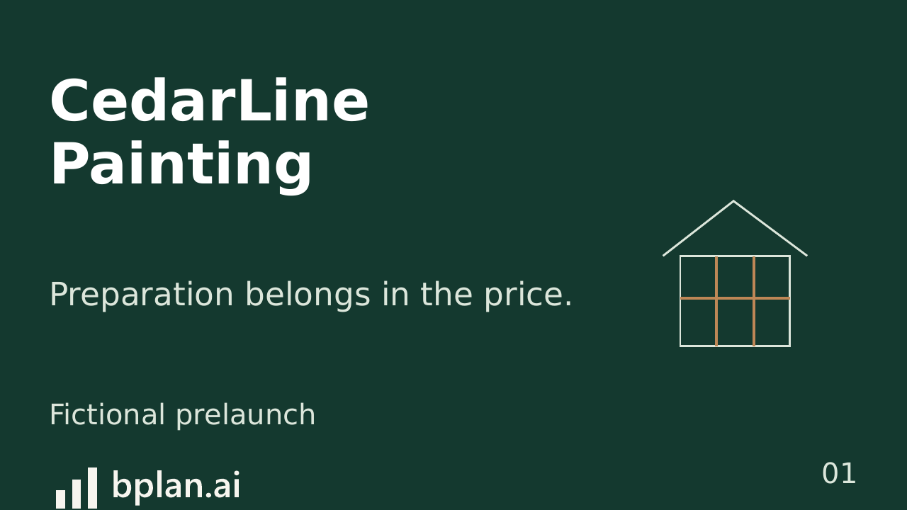 Actual CedarLine Painting pitch title