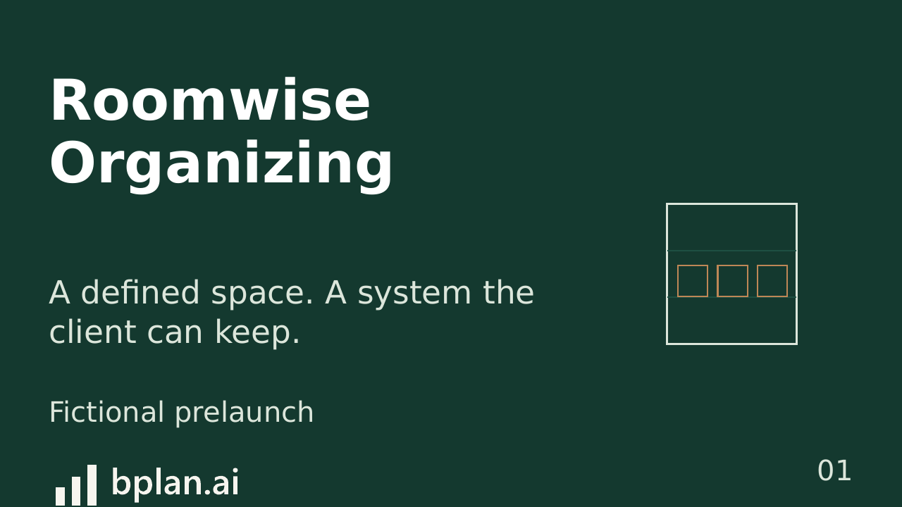 Actual Roomwise Organizing pitch title