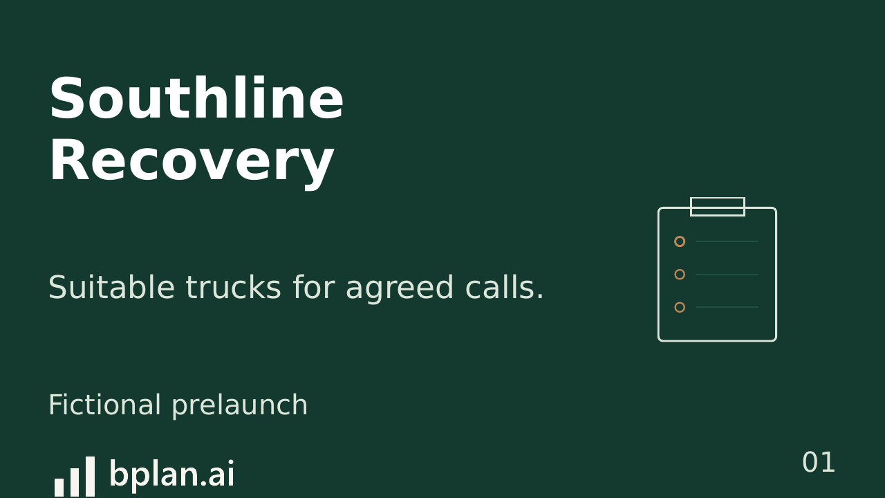 Actual Southline Recovery pitch title